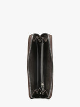 Zip Wallet Classic Miniprix Brown grained H1689-vue-porte