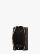 Compact Zip Wallet Classic Miniprix Brown grained H6012-vue-porte
