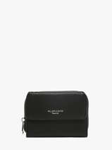 Compact Zip Wallet Grained Miniprix Black grained H6012
