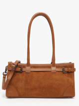 Shoulder Bag Velvet Caviar Leather Milano Brown velvet caviar VC25062