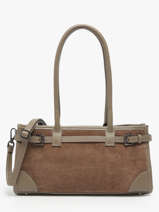 Sac Port paule Velvet Caviar Milano Marron velvet caviar VC25062