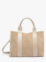 Satchel Velvet Caviar Milano Beige velvet caviar VC25063