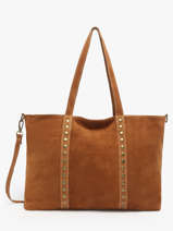 Sac Port� �paule Velvet Milano Marron velvet VE24113