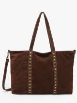Sac Port paule Velvet Milano Marron velvet VE24113