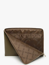 Longchamp Le foulonn Etui passeport Marron-vue-porte