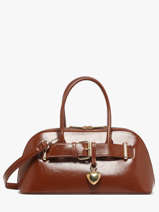 Shoulder Bag London Patent Miniprix Brown london KJ62072