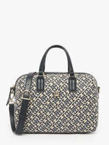 Satchel Th Jacquard Recycled Polyester Tommy hilfiger Blue th jacquard AW17633