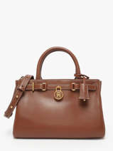 Satchel American Icon Leather Tommy hilfiger Brown american icon AW17926