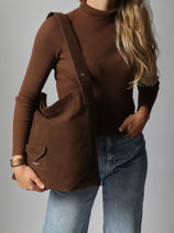 Shoulder Bag Su�dine Kba Lancaster Red suedine kba 62-vue-porte