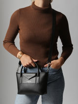 Sac Bandouli�re Maya Double Kba Lancaster Noir maya double kba 101-vue-porte