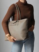 Shoulder Bag Maya Double Kba Lancaster Gray maya double kba 103-vue-porte