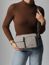 Shoulder Bag Basic Pocket Lancaster Gray basic pocket 91-vue-porte
