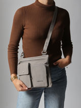 Crossbody Bag Lancaster Gray basic pocket 90-vue-porte