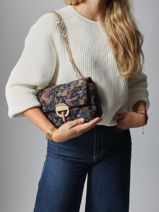 Sac Bandoulire Moon Coton Vanessa bruno Noir moon 4V40533-vue-porte