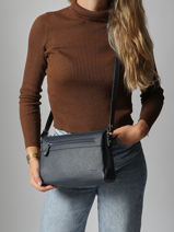 Sac Bandouli�re Confort Cuir Hexagona Bleu confort 466744-vue-porte