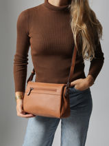 Sac Bandoulire Confort Cuir Hexagona Marron confort 466744-vue-porte