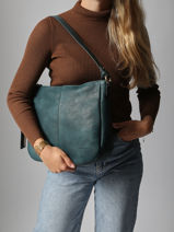 Shoulder Bag Toscane Hexagona Blue toscane 579737-vue-porte