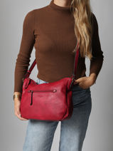 Satchel Toscane Hexagona Red toscane 579838-vue-porte