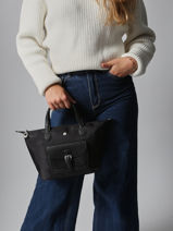 Shoulder Bag Kiana Nylon Hexagona Black kiana 1720185-vue-porte