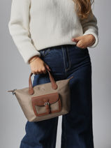 Sac Bandoulire Kiana Nylon Hexagona Beige kiana 1720185-vue-porte