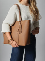 Leather Nathan Shoulder Bag Nathan baume Brown nathan 1-vue-porte