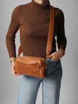 Shoulder Bag Brodery Torrow Brown brodery TBRO04-vue-porte