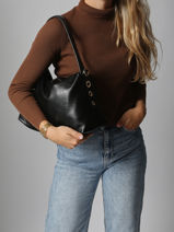 Sac Port paule Plum Torrow Noir plum TPLU03-vue-porte