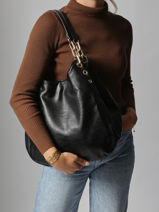 Sac Port paule Plum Torrow Noir plum TPLU2B-vue-porte