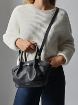 Handbag Caviar Leather Milano Blue caviar CA25063-vue-porte