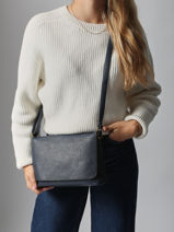 Crossbody Bag Soft Mandoline Blue soft MD5239-vue-porte