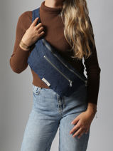 Recycled Cotton Orsel Belt Bag Rivedroite Blue timeless ORSELTIM-vue-porte