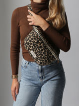 Le Sac Banane Custine Coton Recycl Rivedroite Marron forever wild CUSTIFOR-vue-porte