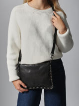 Sac Bandoulire Heritage Cuir Biba Noir heritage POR2L-vue-porte