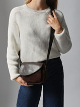Shoulder Bag Heritage Leather Biba Brown heritage BLT2L-vue-porte