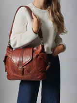 Sac Port� �paule Heritage Cuir Biba Noir heritage CLT1L-vue-porte