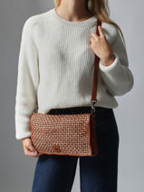 Shoulder Bag Heritage Leather Biba Brown heritage KAB8L-vue-porte