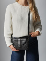 Sac Bandoulire Heritage Cuir Biba Marron heritage KAY1L-vue-porte