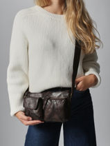 Shoulder Bag Heritage Leather Biba Brown heritage KEO1L-vue-porte