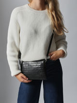 Shoulder Bag Heritage Leather Biba Black heritage LEB16L-vue-porte