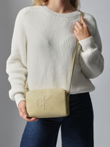 Shoulder Bag Sculpted Calvin klein jeans Yellow sculpted 4K3036G-vue-porte