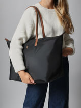 Shoulder Bag Popette Nylon Tommy hilfiger Black popette AW17996-vue-porte