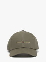 Casquette Tommy hilfiger Vert th foundation AM13431