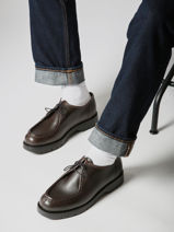 Chaussures Derbies En Cuir Kleman Noir men PADROR-vue-porte