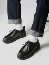 Chaussures Derbies En Cuir Kleman Noir men MAJOR-vue-porte