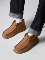 Ankle Derby Shoes Torview In Leather Clarks Brown men 26184609-vue-porte