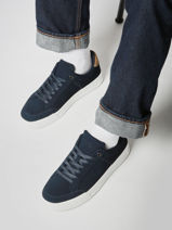 Sneakers In Leather Tommy hilfiger Blue men 5517DW5-vue-porte