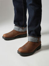 Chelsea Boots In Leather Blundstone Brown men 1911-vue-porte