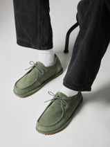 Derby Shoes Utti In Leather Birkenstock Green men 1030109-vue-porte