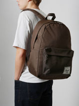 Sac � Dos 1 Compartiment + Pc 13" Herschel Marron classics 11546-vue-porte