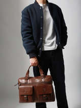 Business Bag Basilic pepper Brown traveler BTRA08